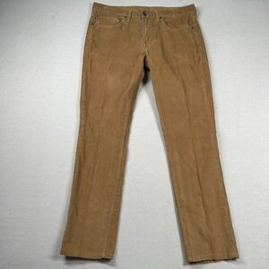 Levi's 511 Corduroy Pants Mens 34x32 (fits 35x32) Light Brown Tan Classic